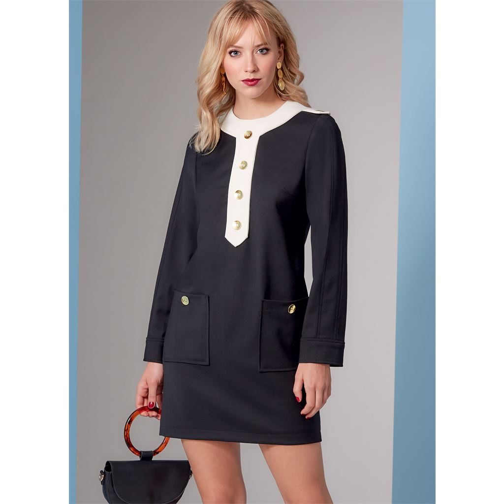 Vogue Pattern V1844 Misses and Misses Petite Dress 1844 Image 3 From Patternsandplains.com