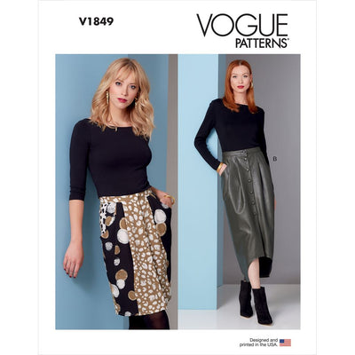 Vogue Pattern V1849 Misses Skirt 1849 Image 1 From Patternsandplains.com