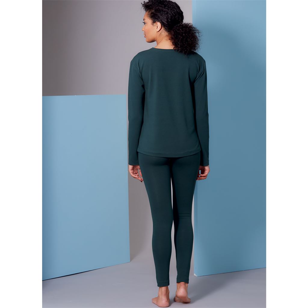 Vogue Pattern V1852 Misses and Misses Petite Wrap Robe Belt Top Dress and Pants 1852 Image 10 From Patternsandplains.com