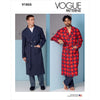 Vogue Pattern V1855 Mens Robe and Belt 1855 Image 1 From Patternsandplains.com