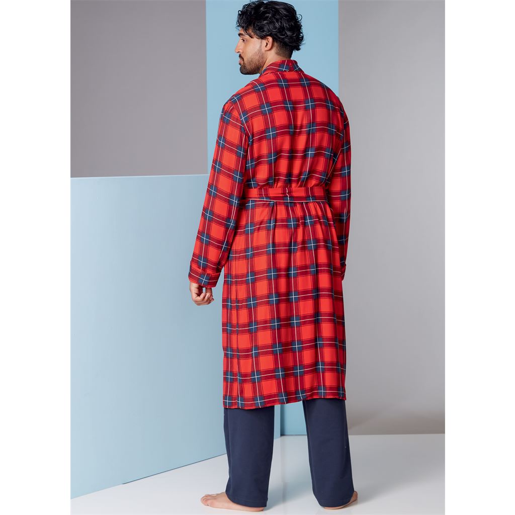 Vogue Pattern V1855 Mens Robe and Belt 1855 Image 5 From Patternsandplains.com