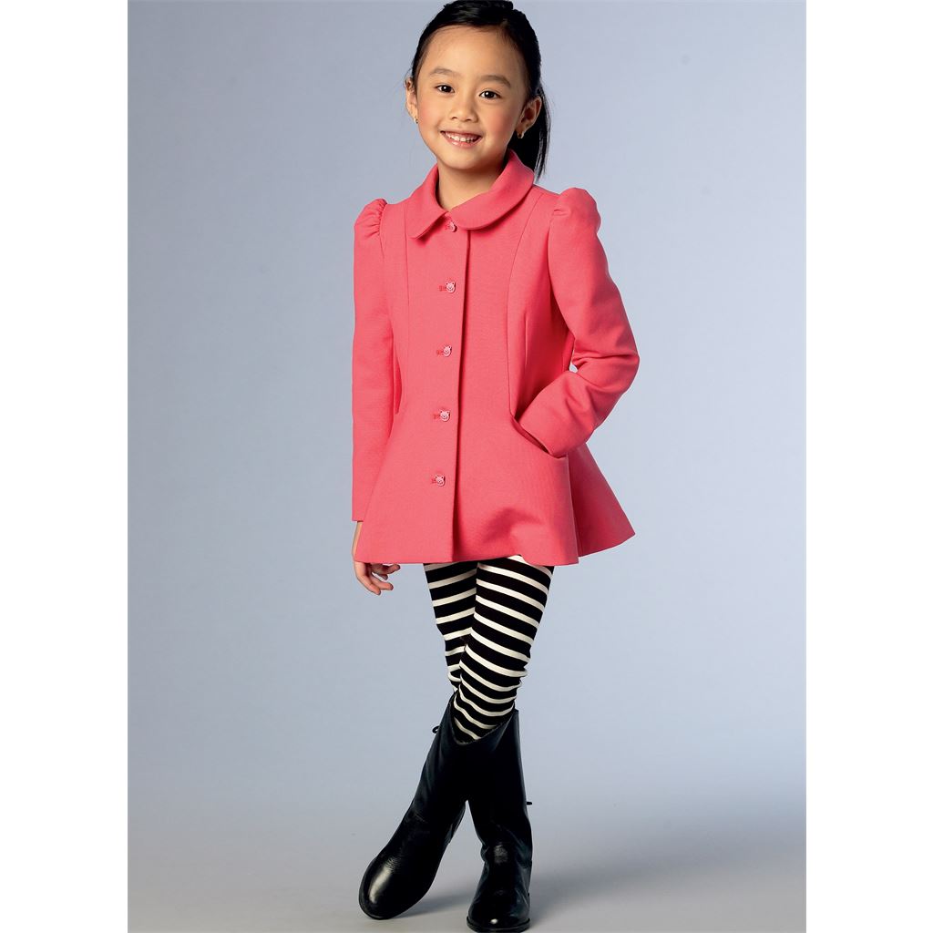 Vogue Pattern V1856 Childrens and Girls Jacket and Coat 1856 Image 3 From Patternsandplains.com