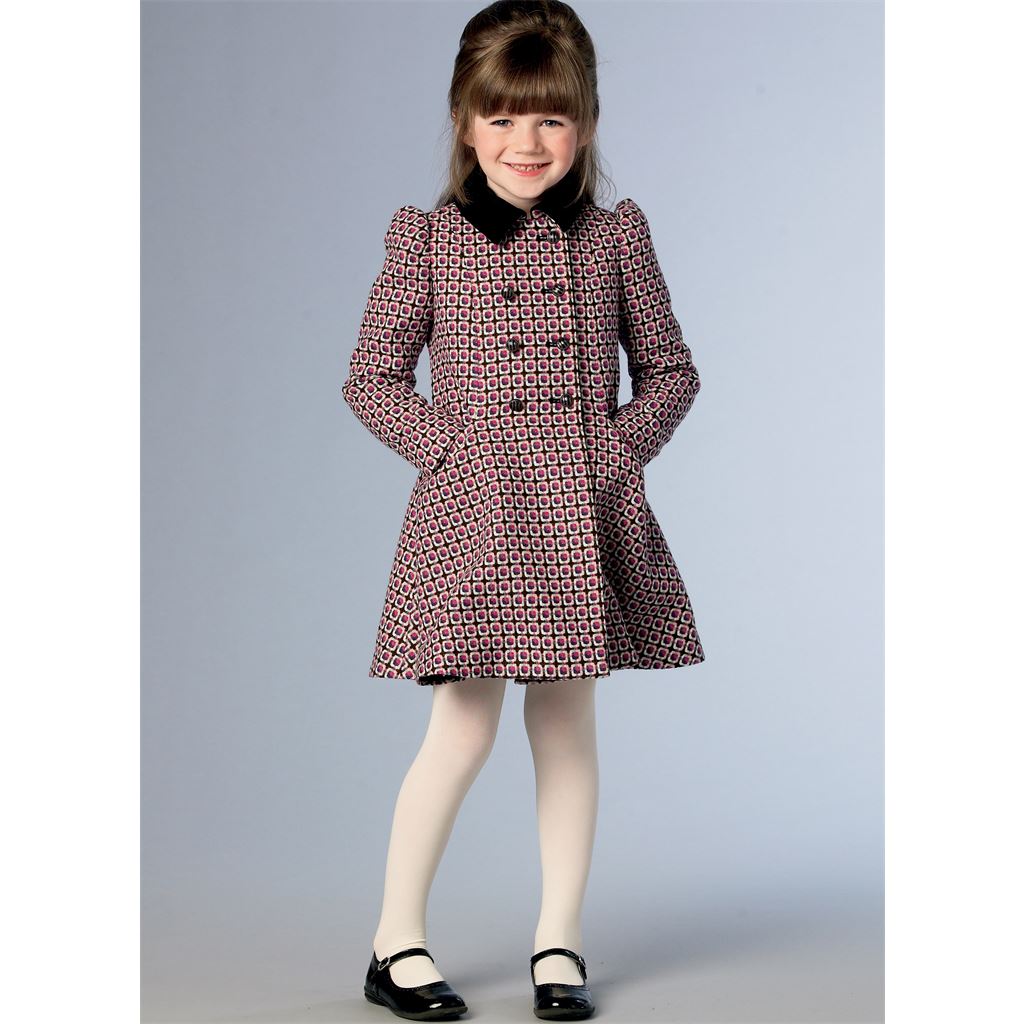 Vogue Pattern V1856 Childrens and Girls Jacket and Coat 1856 Image 4 From Patternsandplains.com