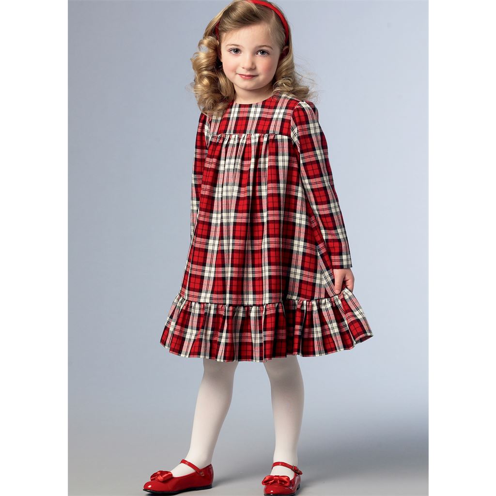 Vogue Pattern V1857 Childrens and Girls Dress 1857 Image 2 From Patternsandplains.com