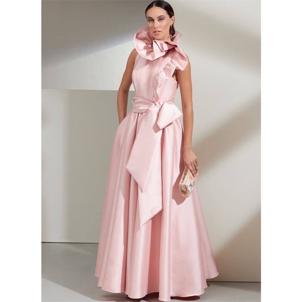 Vogue Pattern V1861 Misses Special Occasion Dress and Sash 1861 Image 2 From Patternsandplains.com