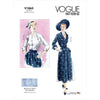 Vogue Pattern V1863 Misses Blouse Skirt and Belt 1863 Image 1 From Patternsandplains.com