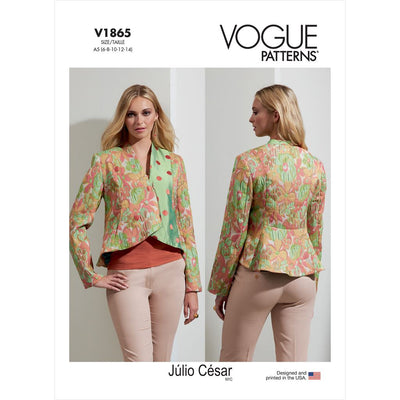 Vogue Pattern V1865 Misses Jacket 1865 Image 1 From Patternsandplains.com