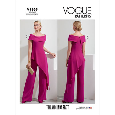 Vogue Pattern V1869 Misses' and Misses' Petite Top and Pants 1869 ...