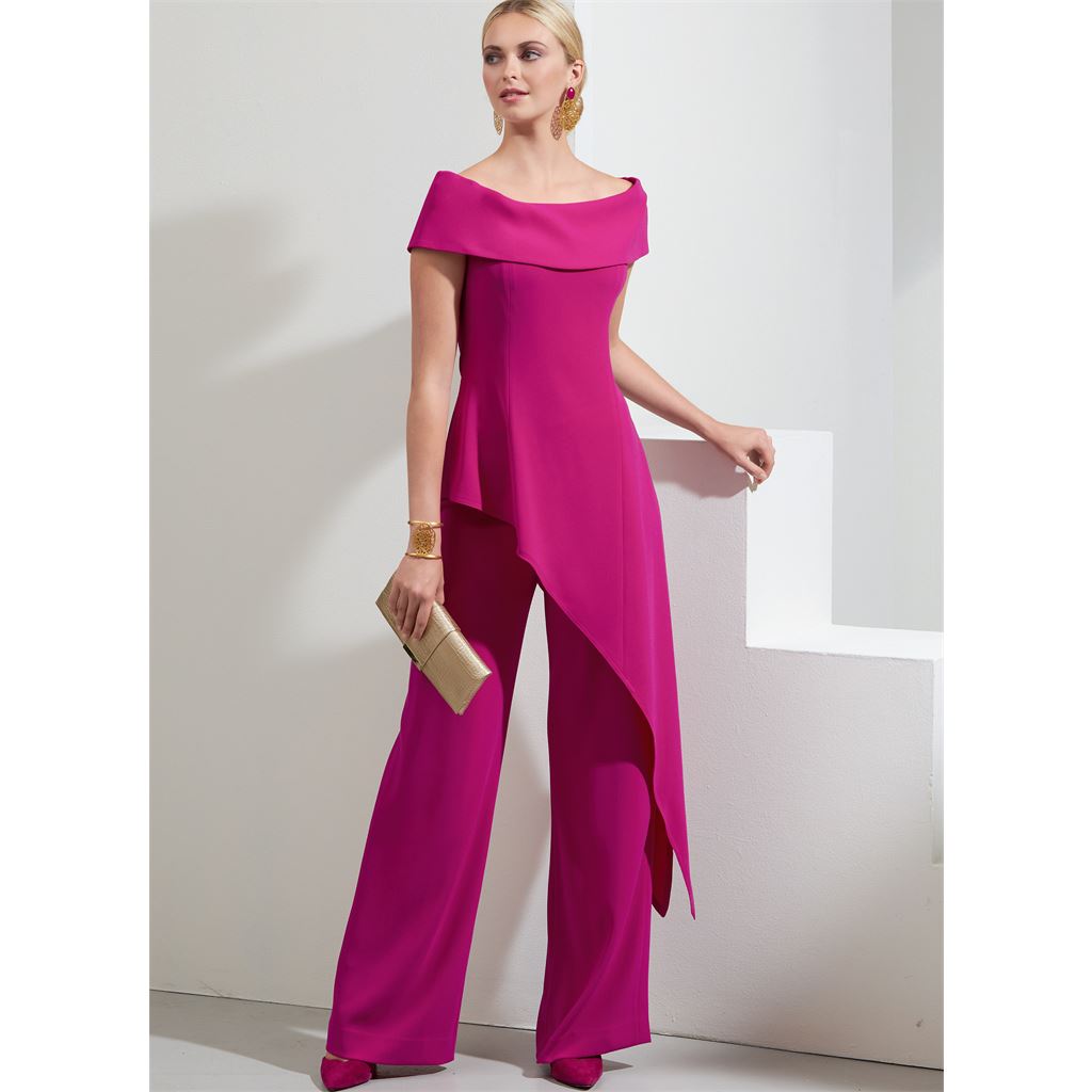 Vogue Pattern V1869 Misses and Misses Petite Top and Pants 1869 Image 2 From Patternsandplains.com