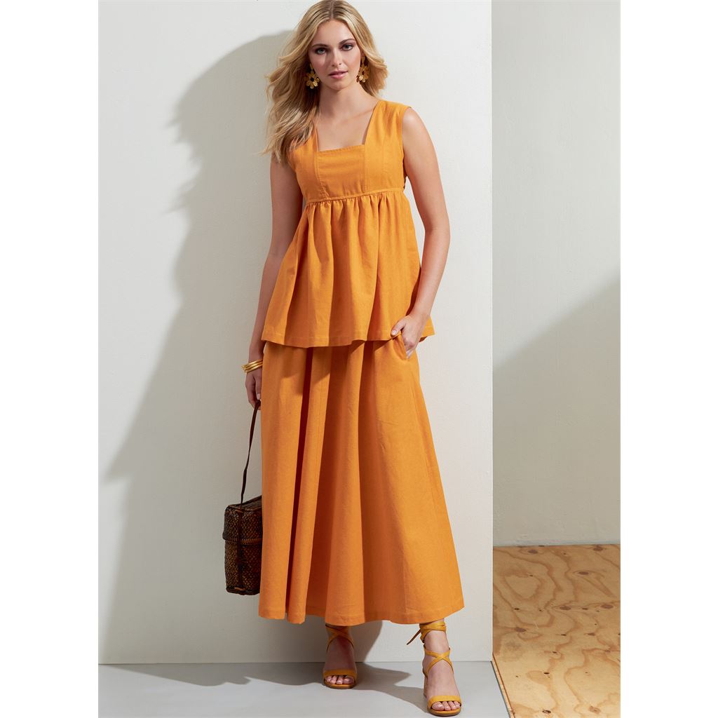 Vogue Pattern V1871 Misses Tops Shorts and Skirt 1871 Image 3 From Patternsandplains.com