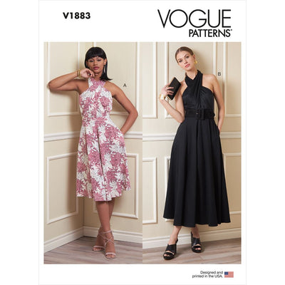 Vogue Pattern V1883 Misses Dress 1883 Image 1 From Patternsandplains.com