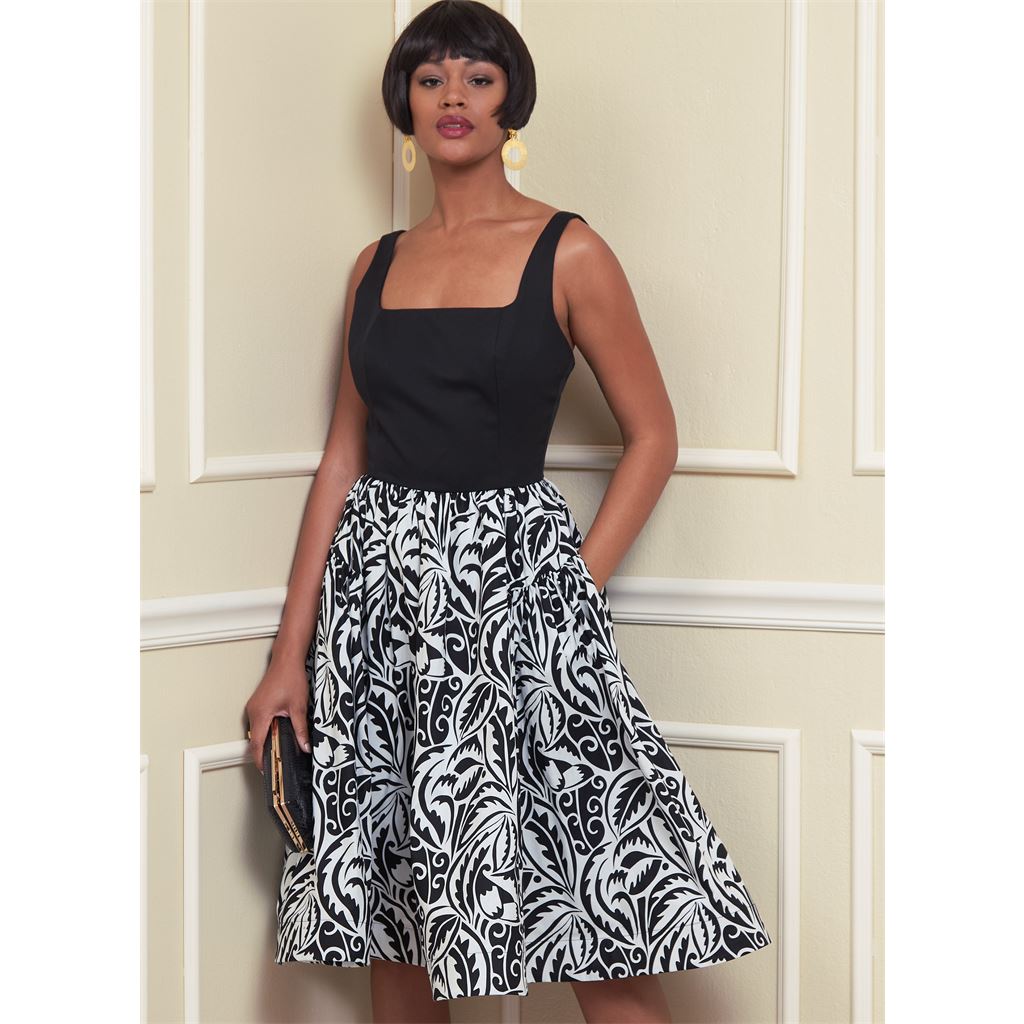 Vogue Pattern V1884 Misses Dress 1884 Image 2 From Patternsandplains.com