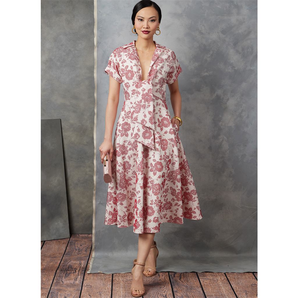 Vogue Pattern V1898 Misses Dress by Badgley Mischka 1898 Image 2 From Patternsandplains.com