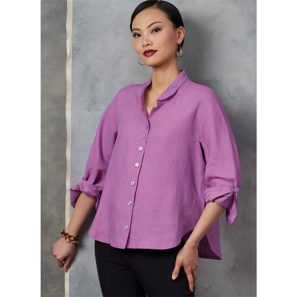 Vogue Pattern V1899 Misses Shirts by Marcy Tilton 1899 Image 2 From Patternsandplains.com