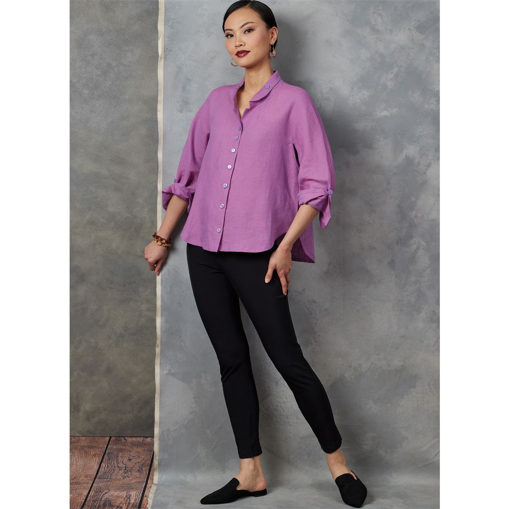 Vogue Pattern V1899 Misses Shirts by Marcy Tilton 1899 Image 4 From Patternsandplains.com