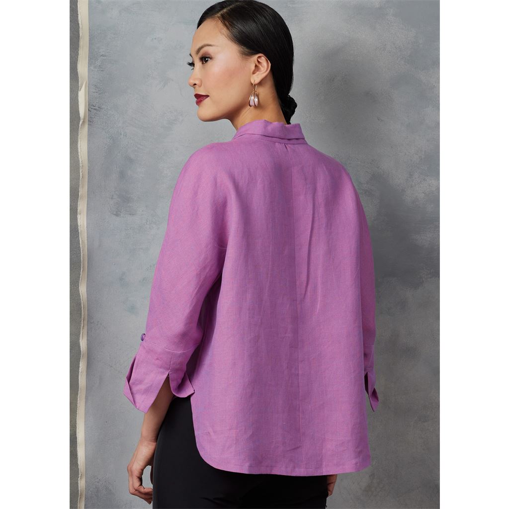 Vogue Pattern V1899 Misses Shirts by Marcy Tilton 1899 Image 6 From Patternsandplains.com