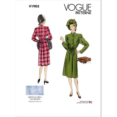 Vogue Pattern V1903 Misses Coat 1903 Image 1 From Patternsandplains.com