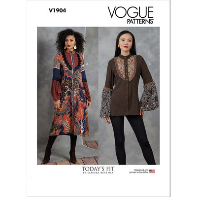 Vogue Pattern V1904 Misses Dress and Tunic by Sandra Betzina 1904 Image 1 From Patternsandplains.com