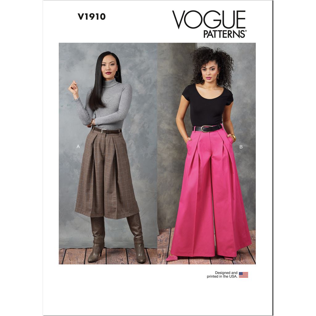 Vogue Women's Trousers Sewing Pattern, 8909y