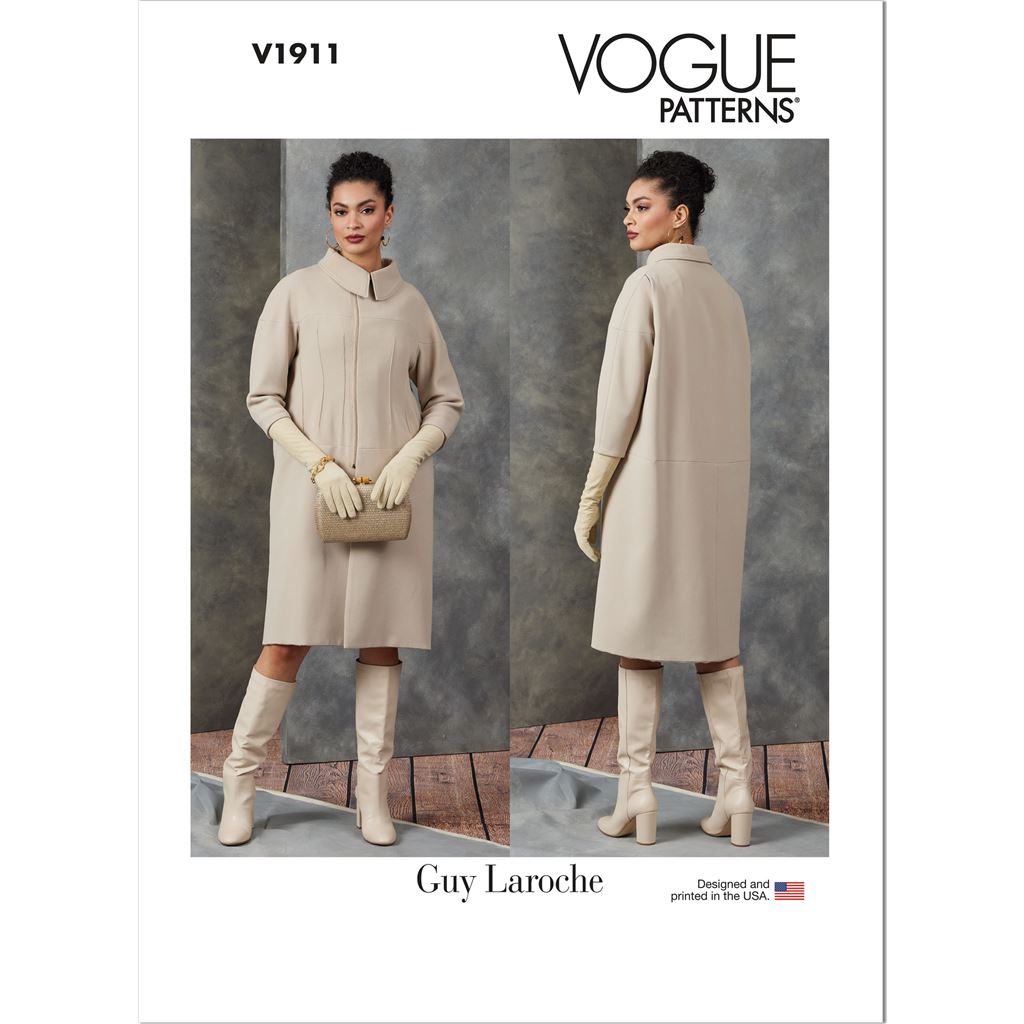 Vogue Pattern V1911 Misses Coat by Guy Laroche 1911 Image 1 From Patternsandplains.com