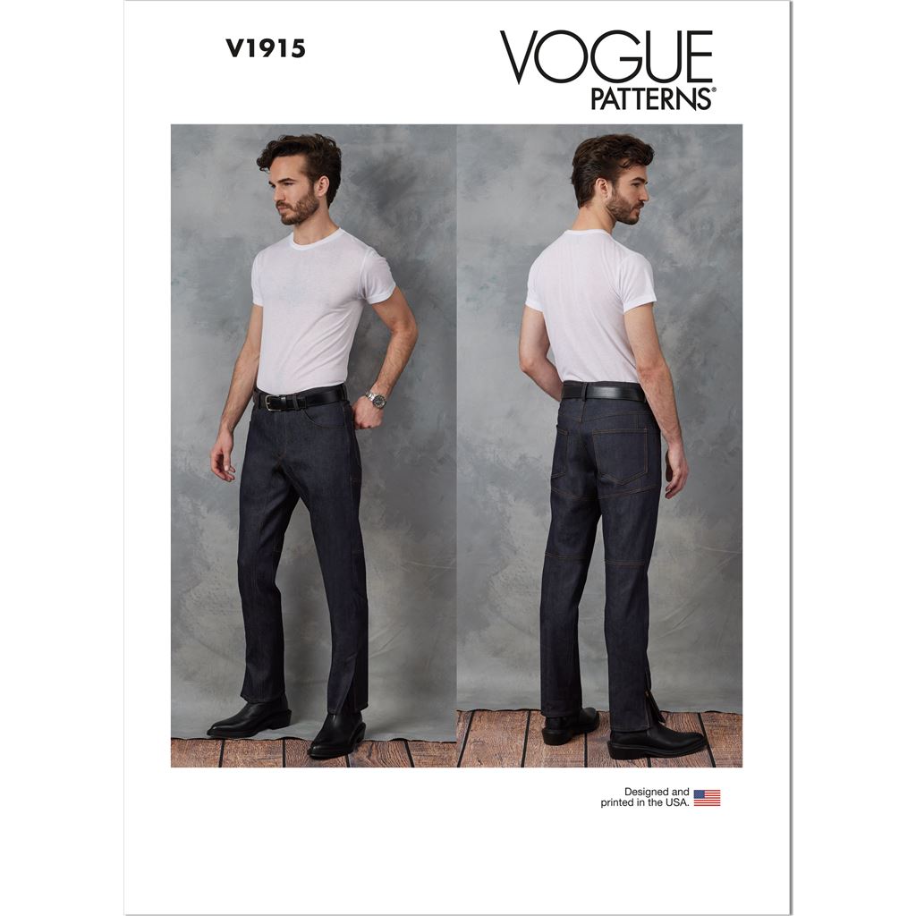 Vogue Pattern V1915 Mens Jeans 1915 Image 1 From Patternsandplains.com