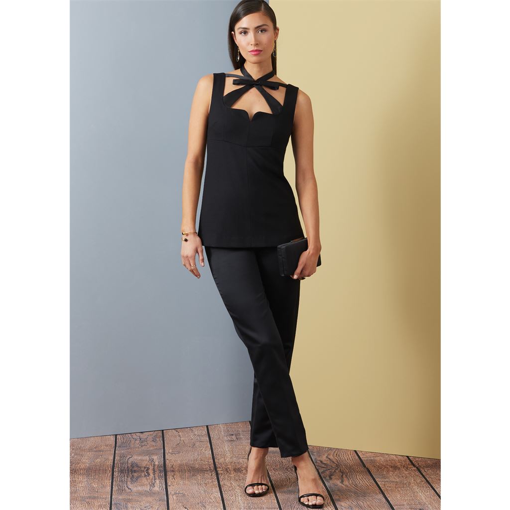 Vogue Pattern V1922 Misses Sleeveless Top 1922 Image 4 From Patternsandplains.com