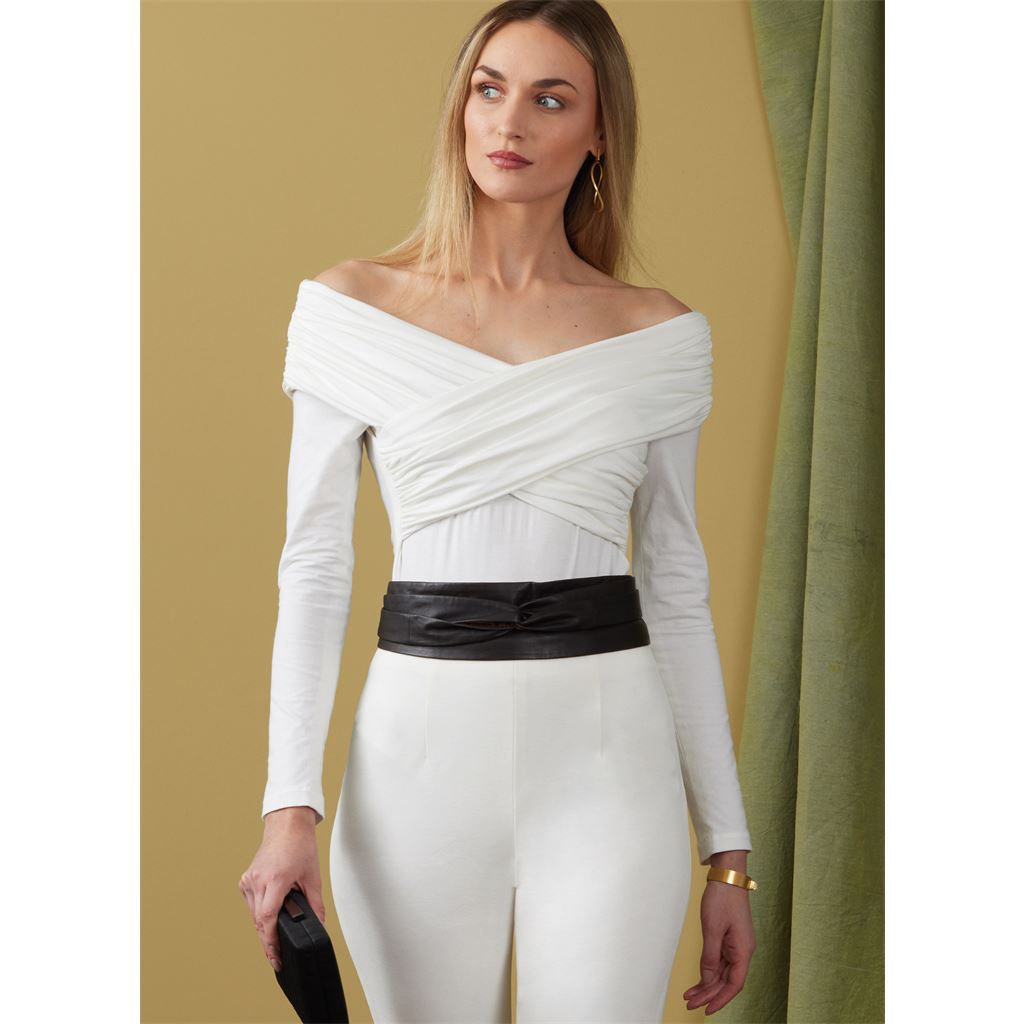 Vogue Pattern V1923 Misses Off The Shoulder Bodysuit 1923 Image 3 From Patternsandplains.com