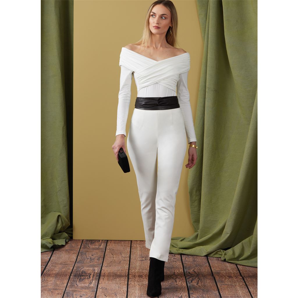 Vogue Pattern V1923 Misses Off The Shoulder Bodysuit 1923 Image 5 From Patternsandplains.com