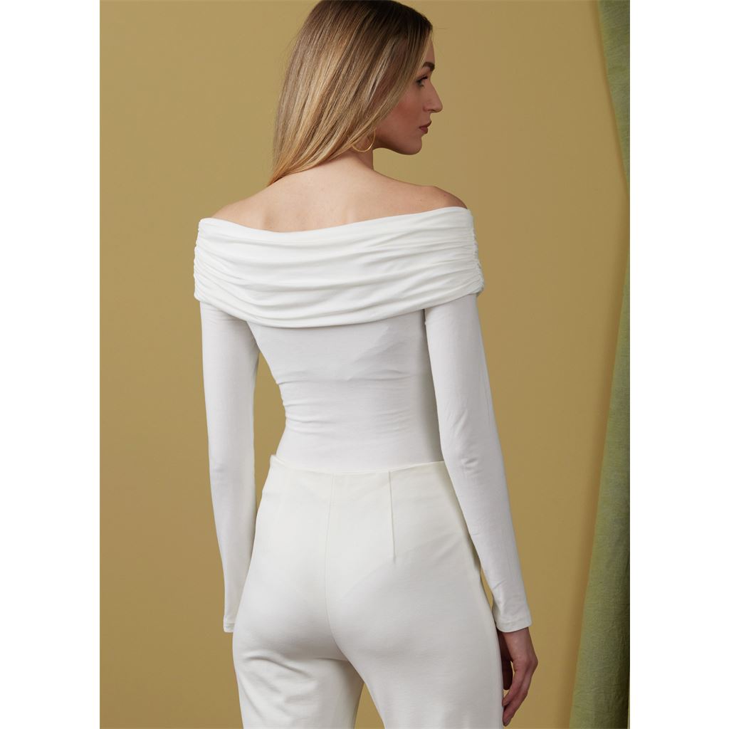 Vogue Pattern V1923 Misses Off The Shoulder Bodysuit 1923 Image 6 From Patternsandplains.com