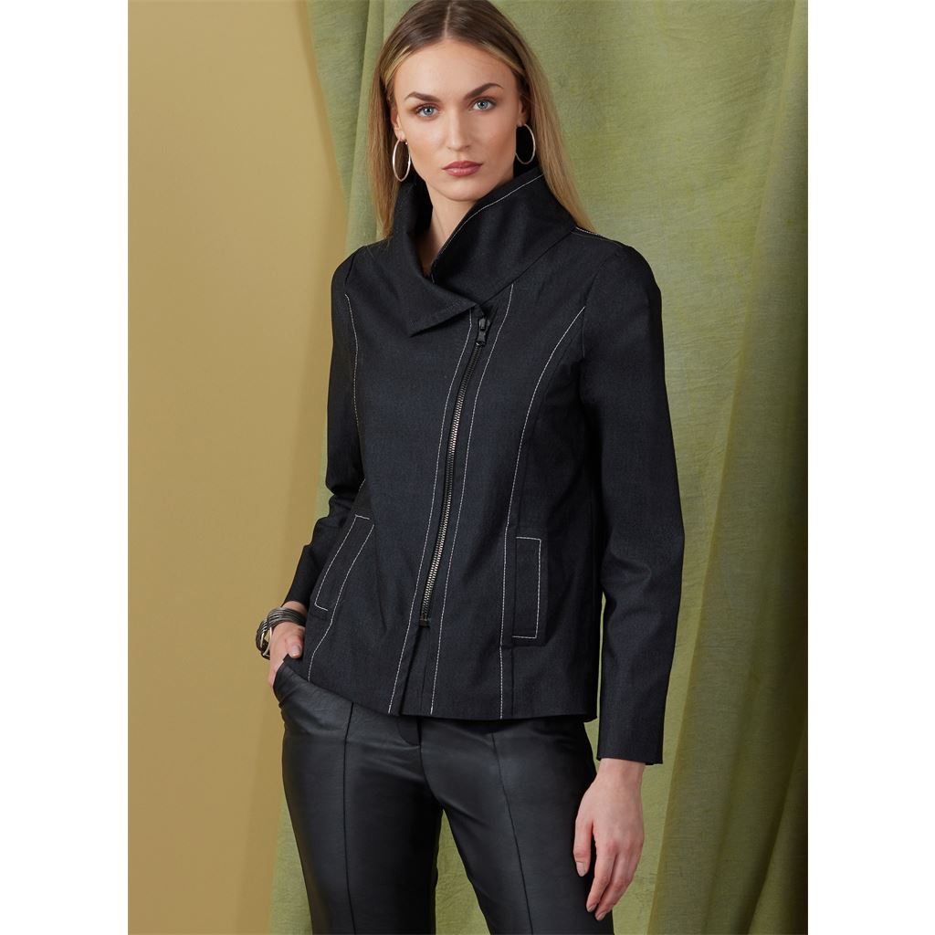 Vogue Pattern V1925 Misses Jacket in Two Lengths by Marcy Tilton 1925 Image 2 From Patternsandplains.com