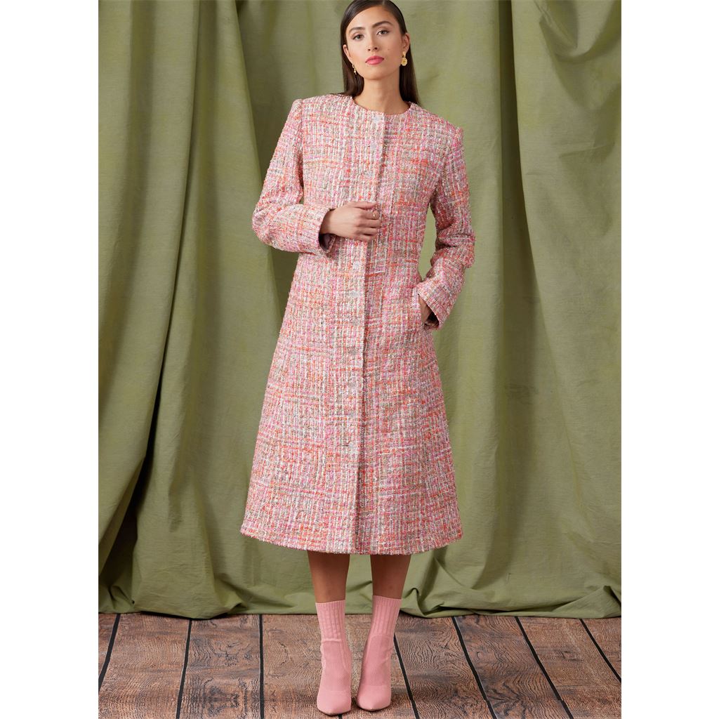 Vogue Pattern V1926 Misses Coat in Two Lengths with Collar Variations 1926 Image 2 From Patternsandplains.com