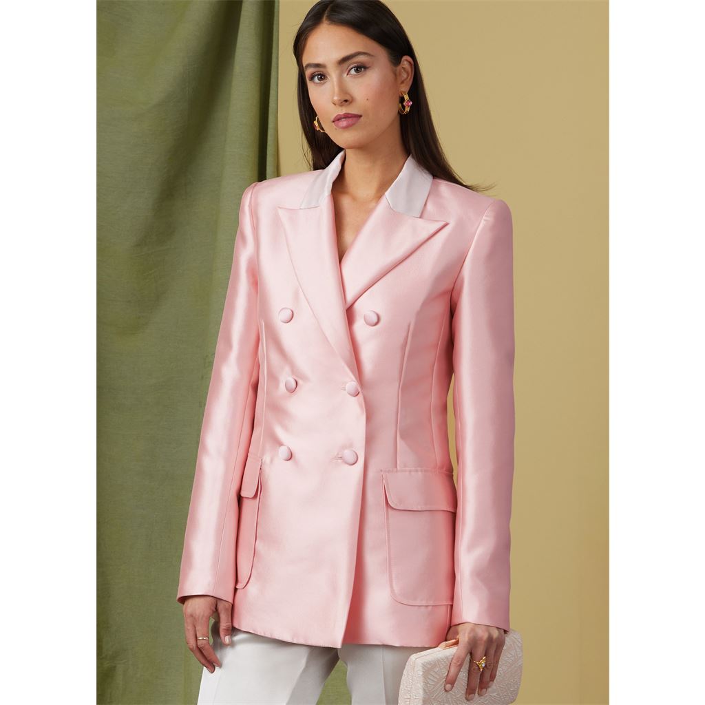 Vogue Pattern V1927 Misses Double Breasted Jacket 1927 Image 2 From Patternsandplains.com