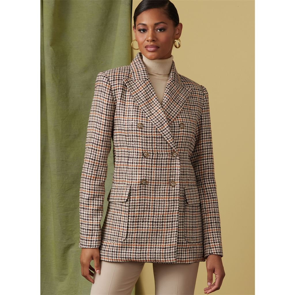 Vogue Pattern V1927 Misses Double Breasted Jacket 1927 Image 3 From Patternsandplains.com