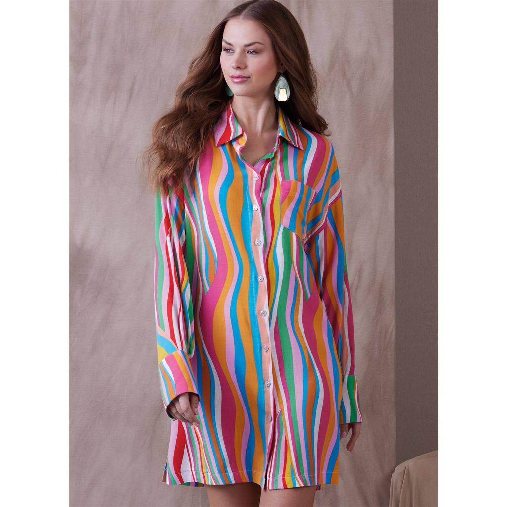 Vogue Pattern V1933 Misses Shirt Dress 1933 Image 2 From Patternsandplains.com