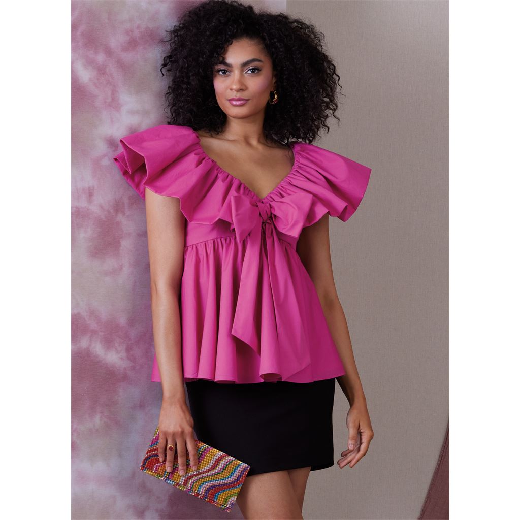 Vogue Pattern V1940 Misses Tops 1940 Image 3 From Patternsandplains.com