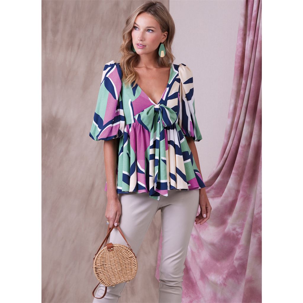 Vogue Pattern V1940 Misses Tops 1940 Image 4 From Patternsandplains.com