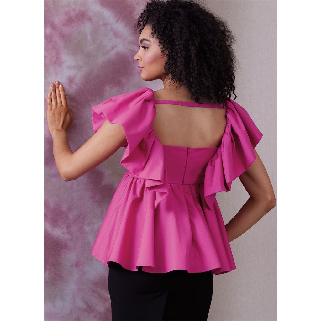 Vogue Pattern V1940 Misses Tops 1940 Image 6 From Patternsandplains.com