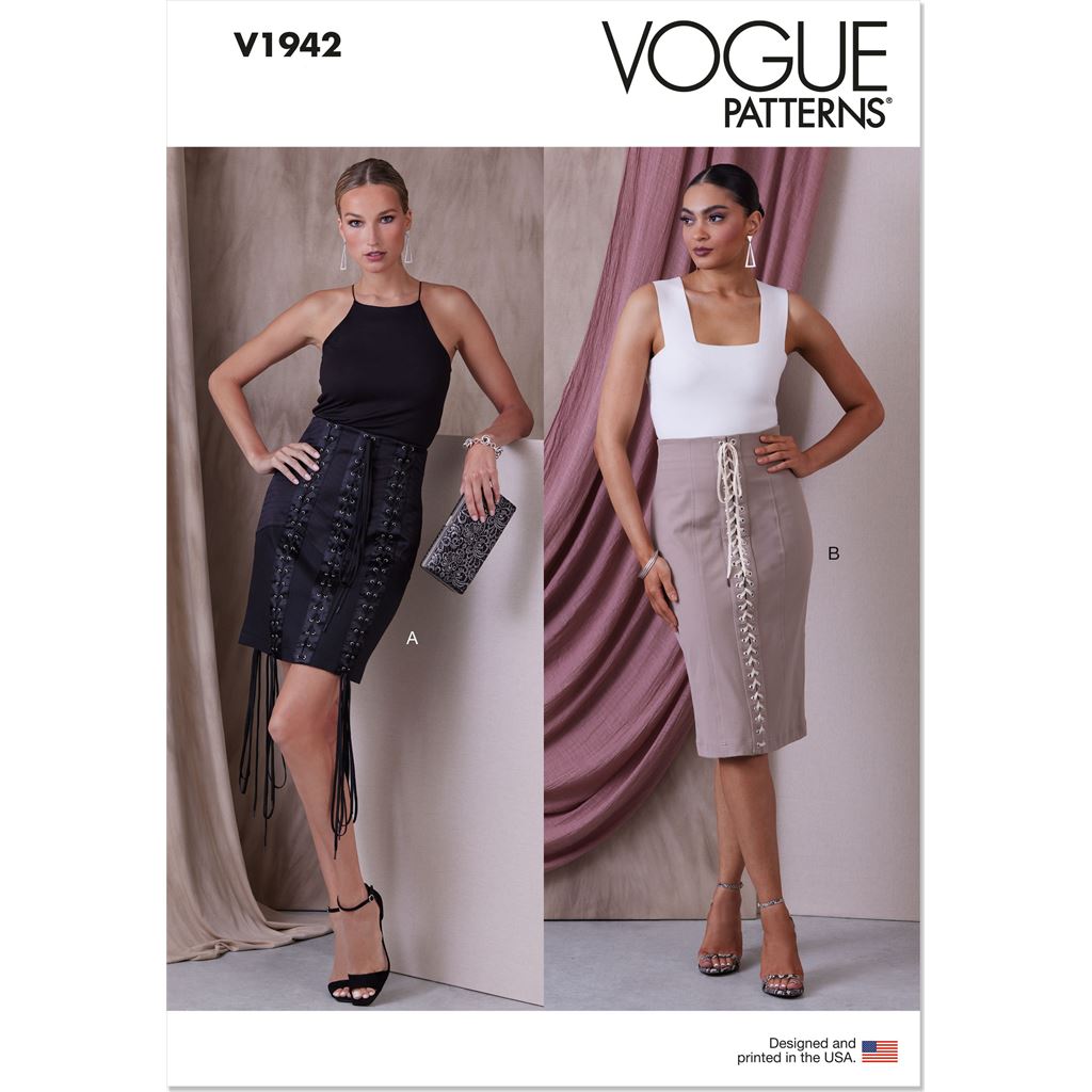 Vogue Pattern V1942 Misses Skirts 1942 Image 1 From Patternsandplains.com