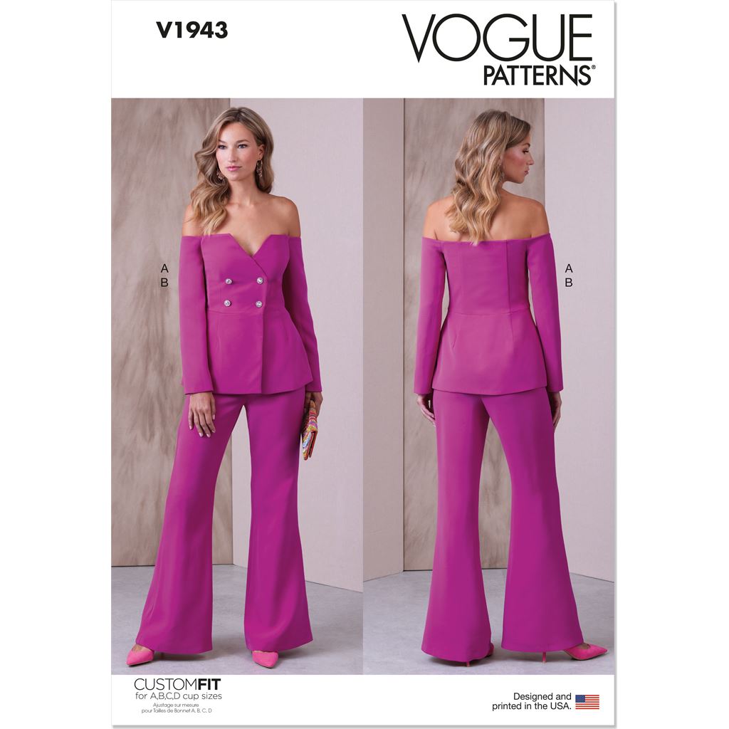 Vogue Pattern V1943 Misses Jacket and Pants 1943 Image 1 From Patternsandplains.com