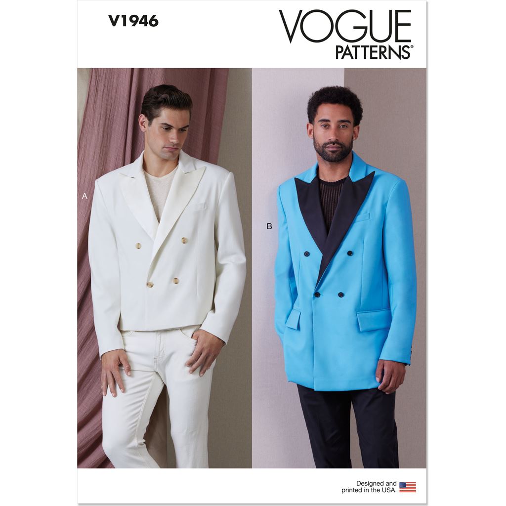 Vogue Pattern V1946 Mens Jacket 1946 Image 1 From Patternsandplains.com