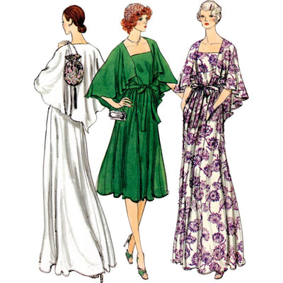 Vogue Pattern V1947 Misses Evening Dress Vintage 1970s 1947 Image 2 From Patternsandplains.com
