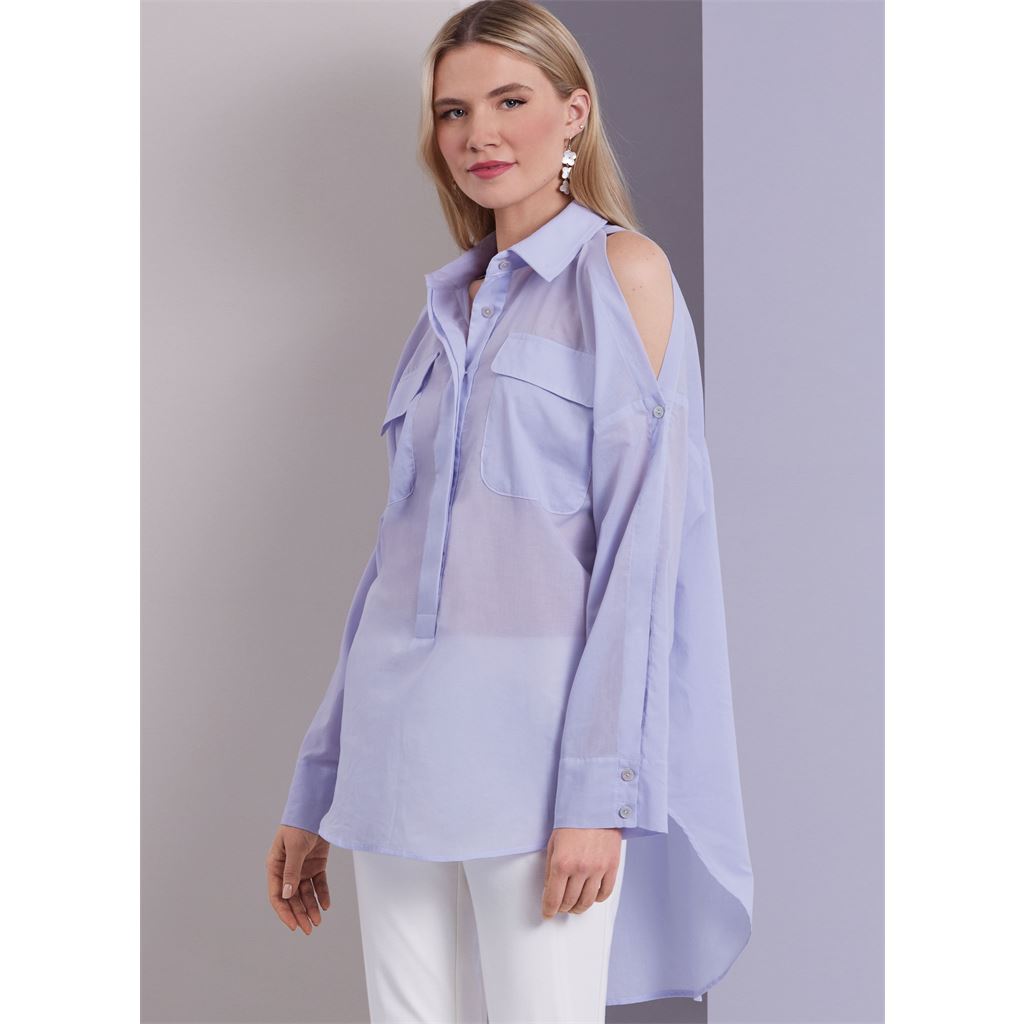 Vogue Pattern V1954 Misses Tops 1954 Image 2 From Patternsandplains.com