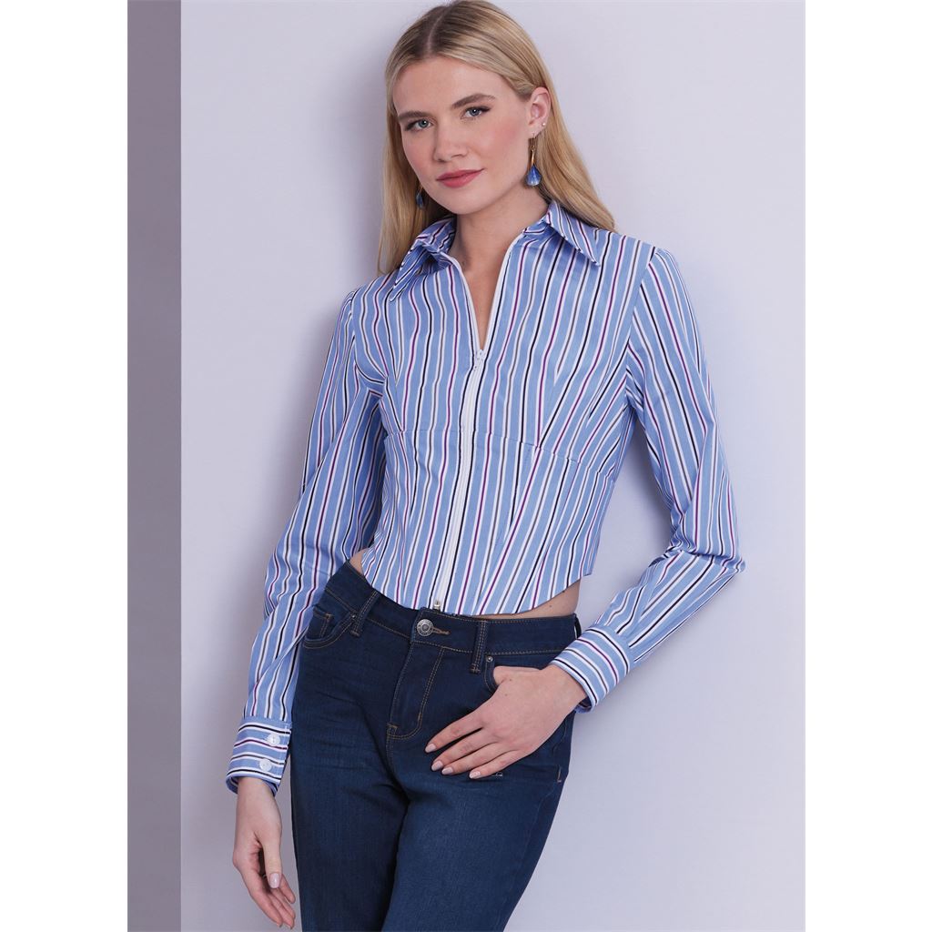 Vogue Pattern V1956 Misses Tops 1956 Image 2 From Patternsandplains.com