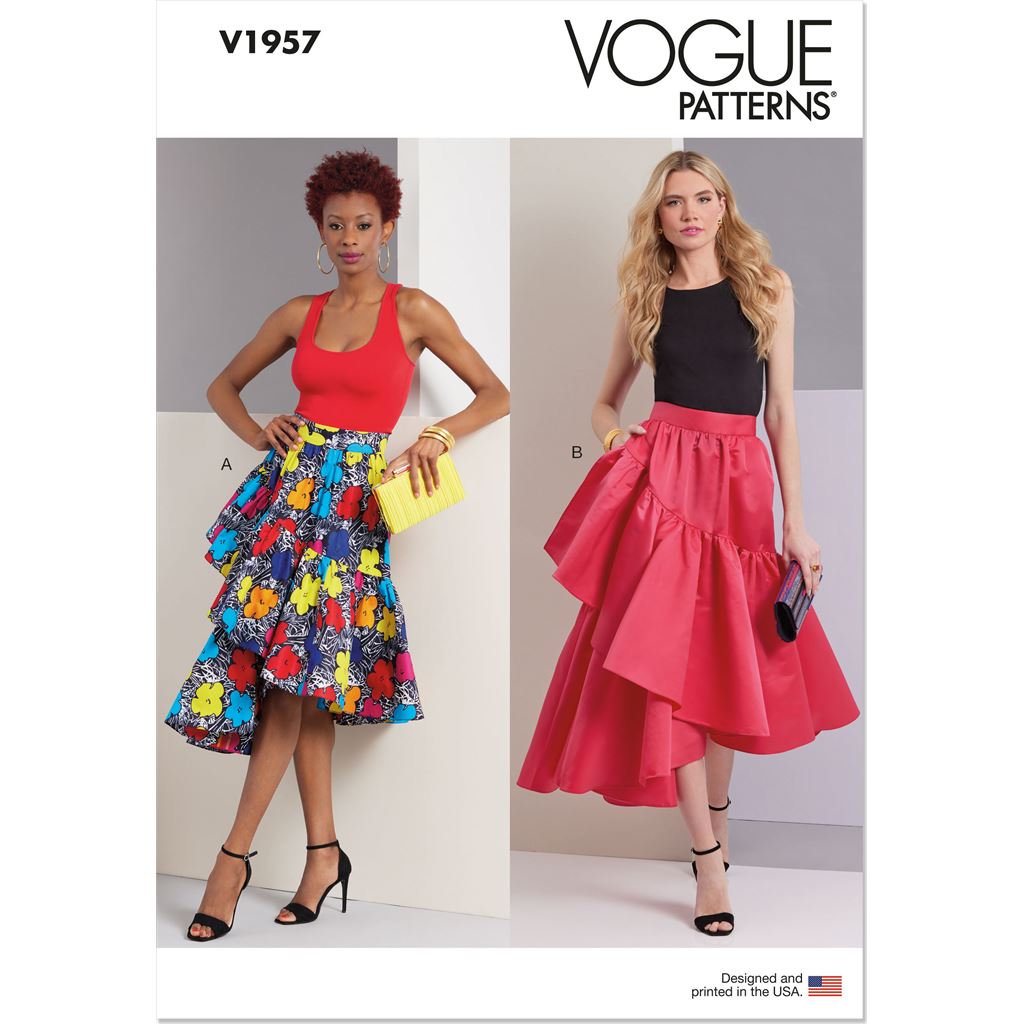 Vogue Pattern V1957 Misses Skirts 1957 Image 1 From Patternsandplains.com