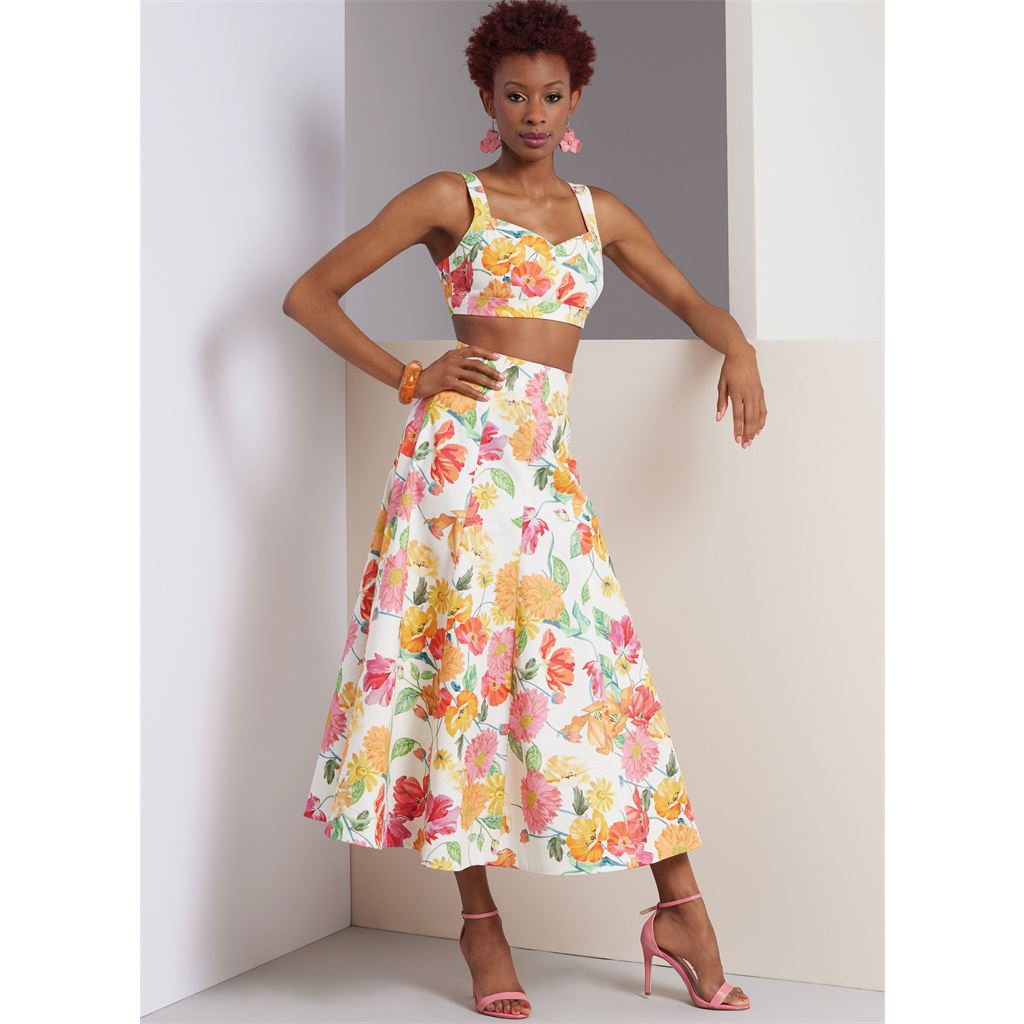 Vogue Pattern V1961 Misses Top Skirt and Pants 1961 Image 2 From Patternsandplains.com