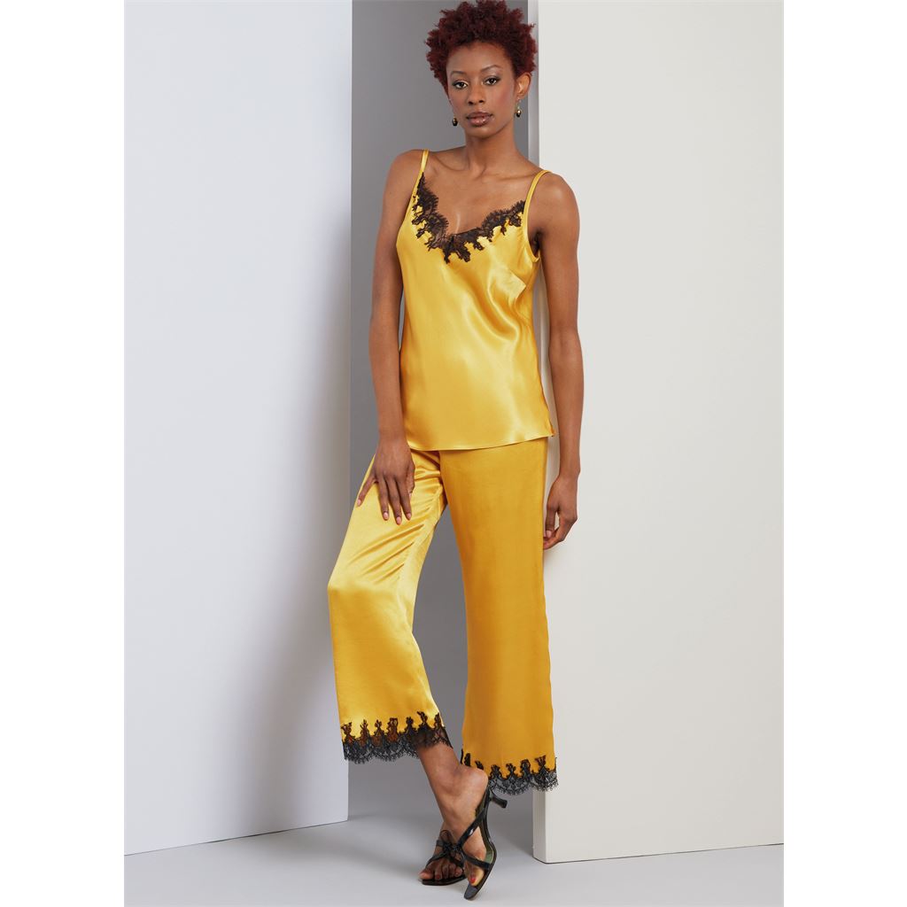 Vogue Pattern V1962 Misses Robe Camisole Slip Dress and Pants 1962 Image 4 From Patternsandplains.com