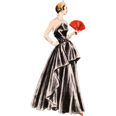Vogue Pattern V1963 Misses Evening Dress 1963 Image 2 From Patternsandplains.com