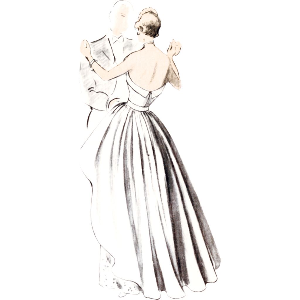 Vogue Pattern V1963 Misses Evening Dress 1963 Image 3 From Patternsandplains.com