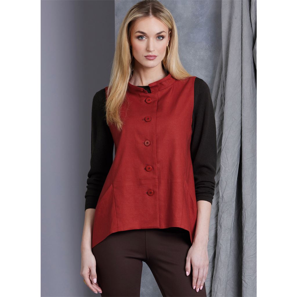 Vogue Pattern V1970 Misses Vest and Jacket by Marcy Tilton 1970 Image 2 From Patternsandplains.com