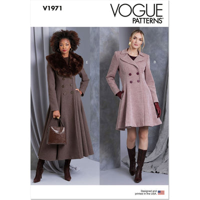 Vogue Pattern V1971 Misses Coat in Five Lengths 1971 Image 1 From Patternsandplains.com